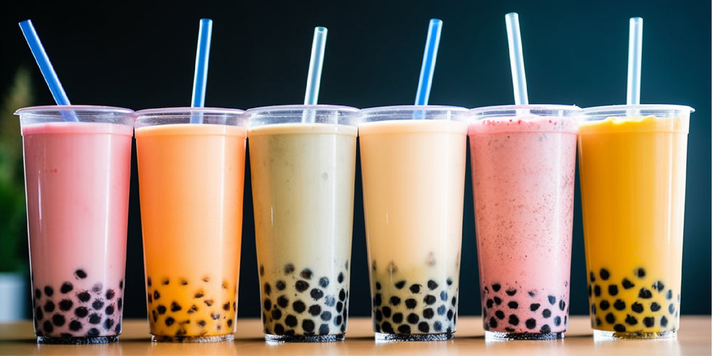 Colorful Boba Teas