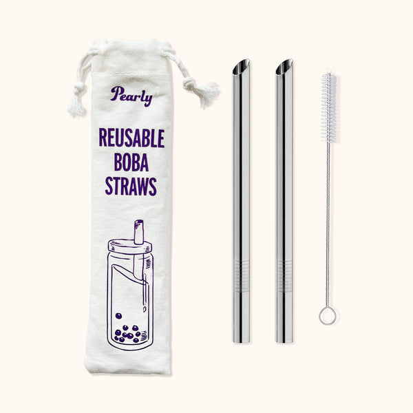 Reusable Metal Boba Straw – Camellia Rd