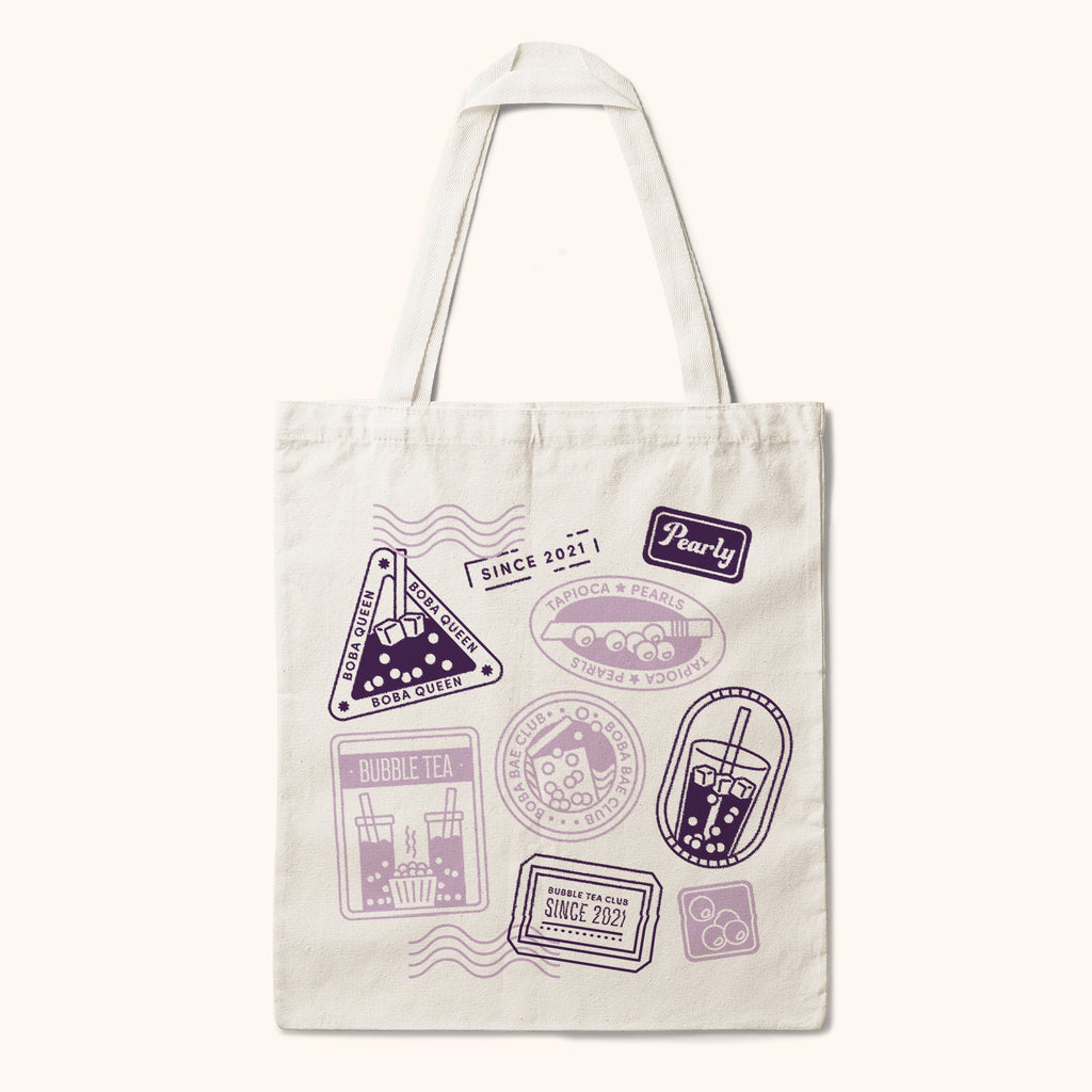 Pearly Bubble Tea Tote Bag