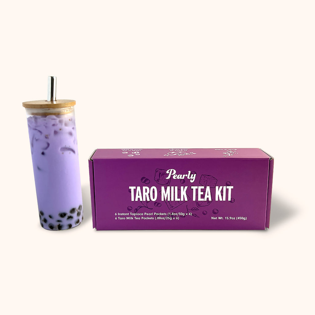 DIY Bubble Tea Kit - Taro & Milk Tea Flavor